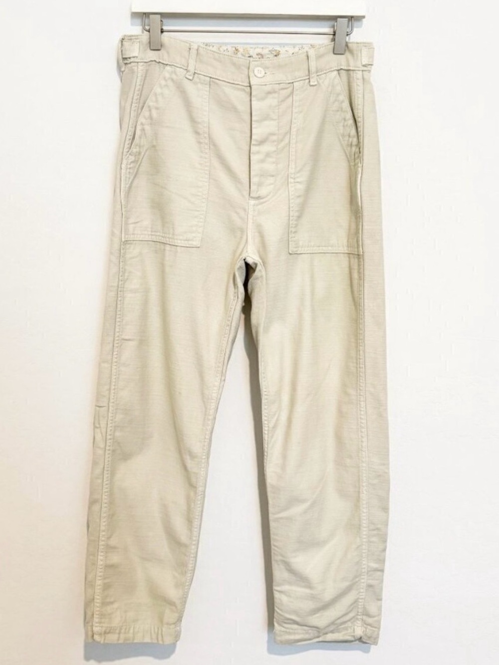 American Eagle High Rise Straight Leg Baggy Utility Pant Carpenter Boho Casual 8